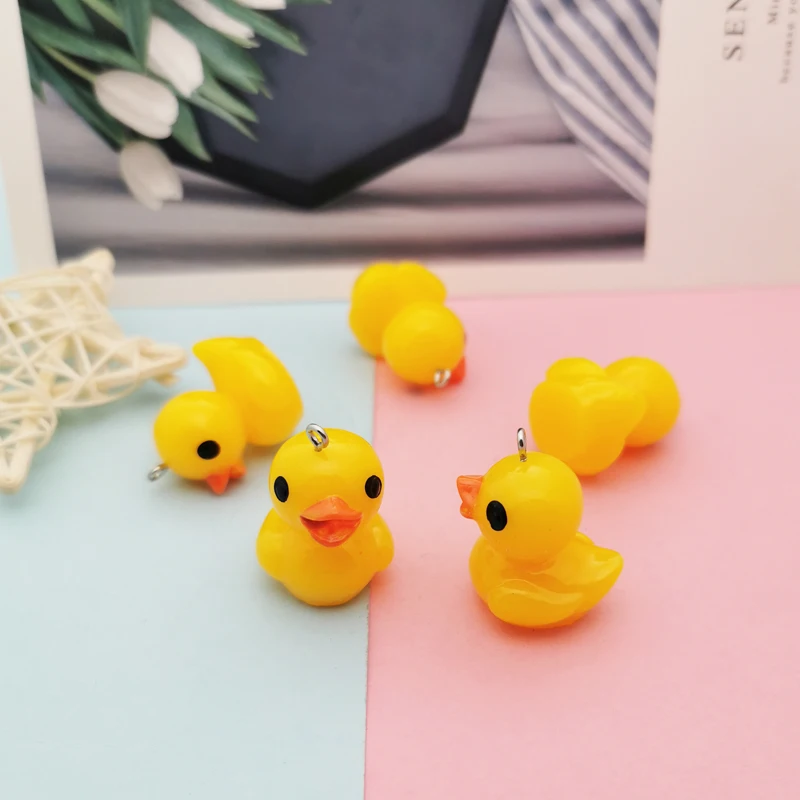 10pcs Cute Yellow Duck Resin Earring Charms Kawaii 3D Animal Duck Keychain Jewelry Charms For Jewelry DIY Findings Accessories
10pcs Cute Yellow Duck Resin Earring Charms Kawaii 3D Animal Duck Keychain Jewelry Charms For Jewelry DIY Findings Accessories