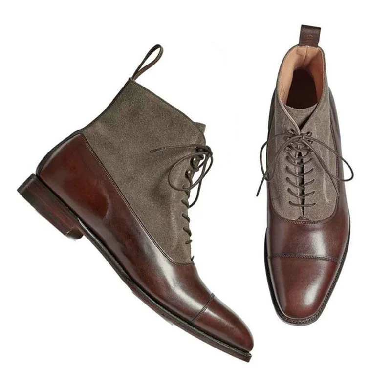 2021 New Men's Shoes Fashion Trend Youth All-match PU Stitching Suede High-top Rivet Lace-up Low-heel Martin Boots 6KF380
2021 New Men's Shoes Fashion Trend Youth All-match PU Stitching Suede High-top Rivet Lace-up Low-heel Martin Boots 6KF380