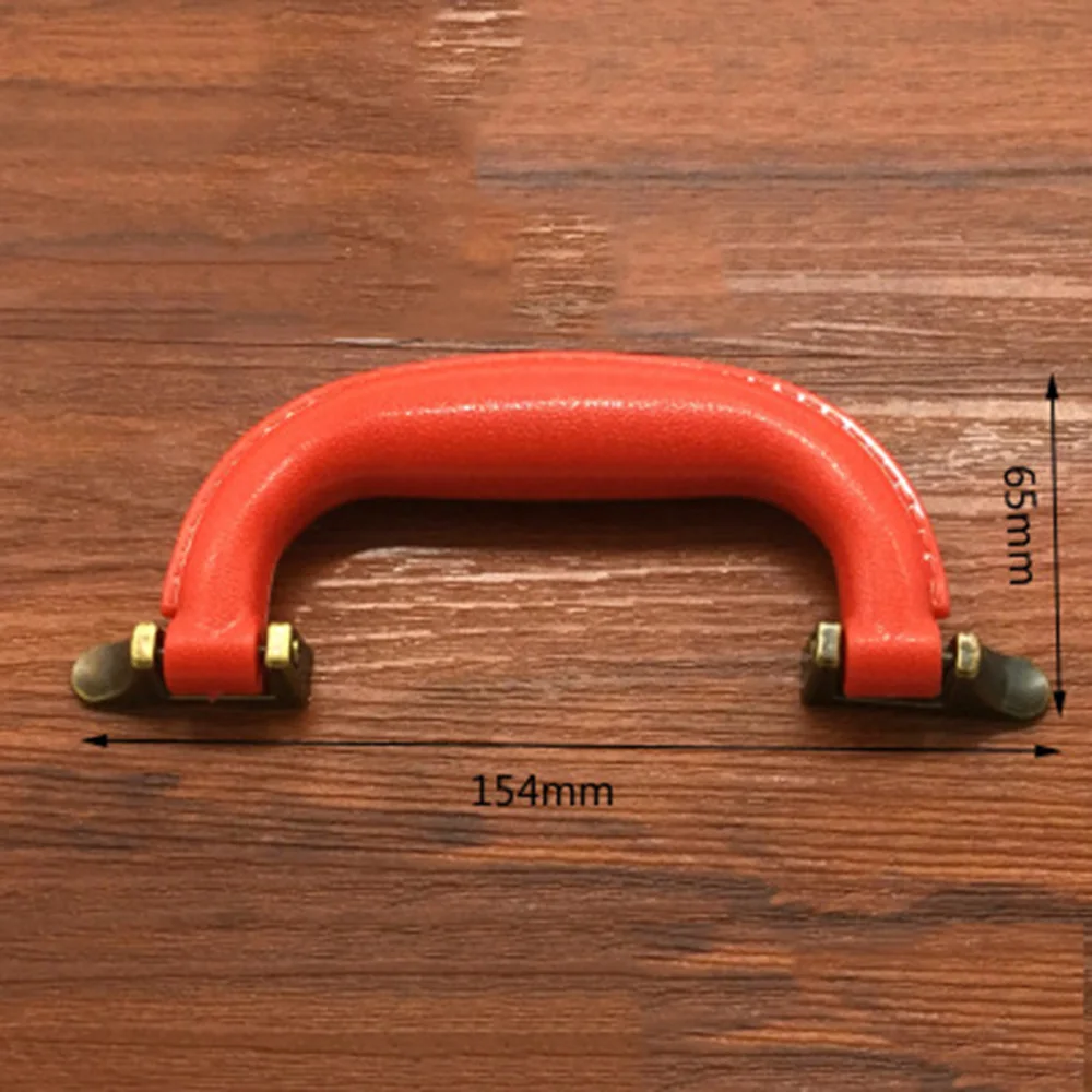 Retro Plastic Suitcase Handle Metal Base Box Frame Parts Bag Luggage Diy Tool Luggage Handle Grip Bag Accessories