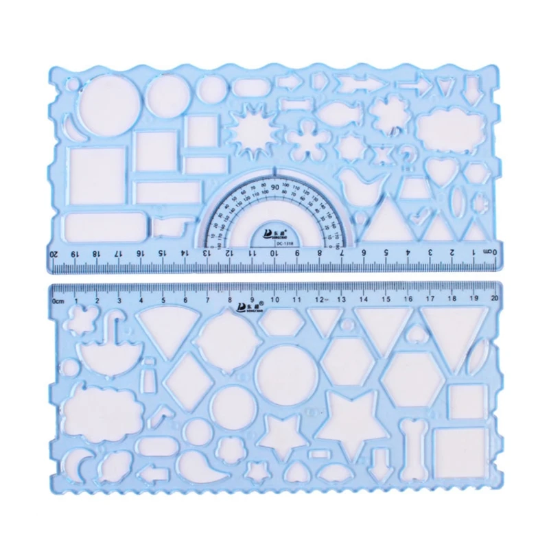 2022 New 2Pcs Hollow-out Templates Rulers Kaleidoscope Stencils for Boy Girl Kid Drawing
2022 New 2Pcs Hollow-out Templates Rulers Kaleidoscope Stencils for Boy Girl Kid Drawing
