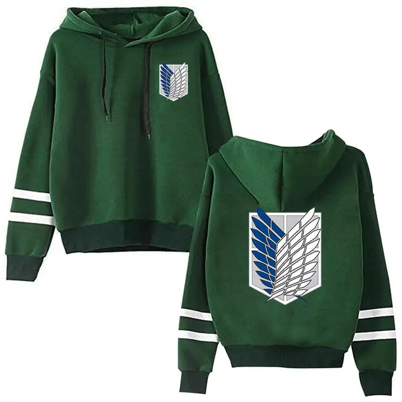 Anime Hoodie Attack on Titan Men Sweatshirt Long Sleeved Striped Hooded Streetwear Pullover Tops Casual Harajuku Unisex Moletom
Anime Hoodie Attack on Titan Men Sweatshirt Long Sleeved Striped Hooded Streetwear Pullover Tops Casual Harajuku Unisex Moletom