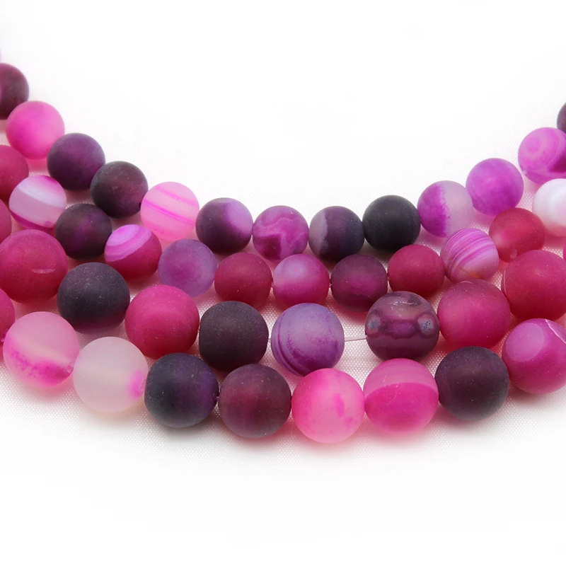 Natural Matte Smootn Rose Red Stripes Agates Stone Round Loose Spacer Beads 4 6 8 10 12 MM for Jewelry Making DIY Bracelet
Natural Matte Smootn Rose Red Stripes Agates Stone Round Loose Spacer Beads 4 6 8 10 12 MM for Jewelry Making DIY Bracelet