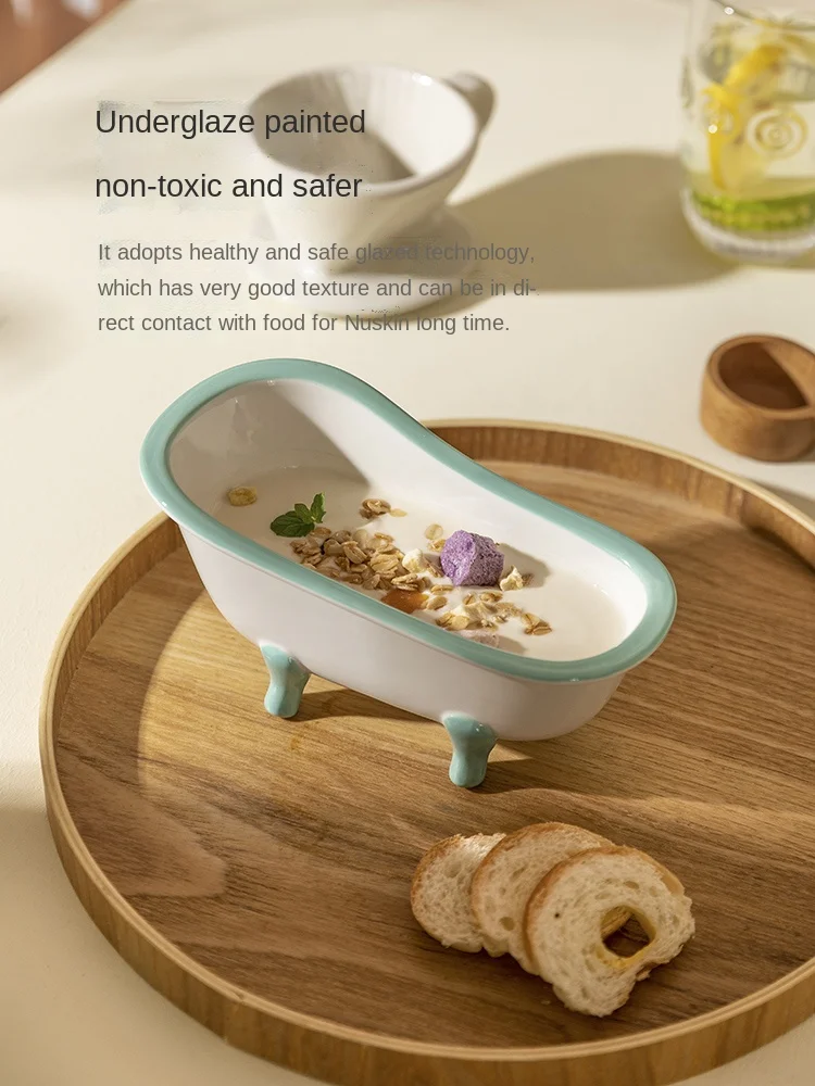 Small Bathtub Internet Celebrity Dessert Bowl Sugar Water Bowl Creative Tableware Ceramic Bowl Cute Ice Cream Yogurt Bowl
Small Bathtub Internet Celebrity Dessert Bowl Sugar Water Bowl Creative Tableware Ceramic Bowl Cute Ice Cream Yogurt Bowl