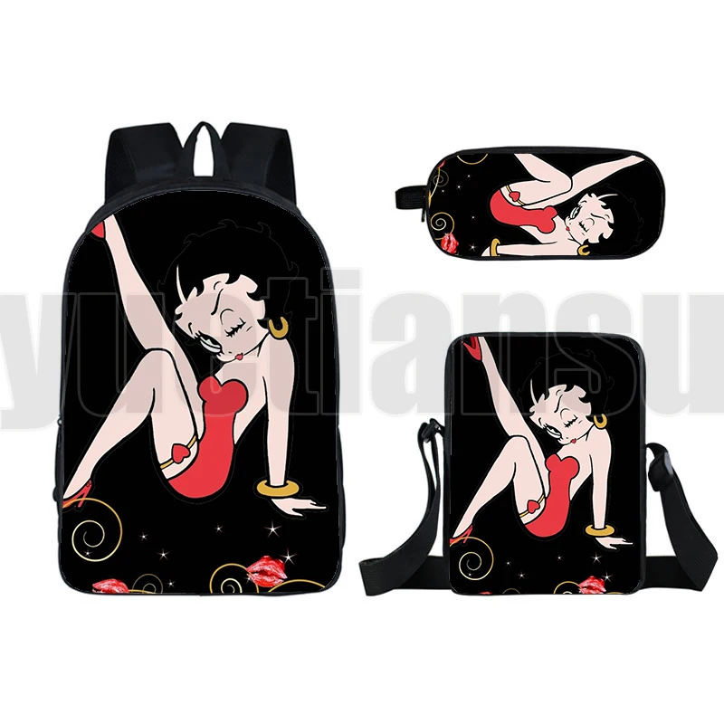 New Mochila 3D Betty Girl Backpack Girls Rucksacks Children Shoulder Bag School Bag Pencil Case Unisex High Quality Travel Bags
New Mochila 3D Betty Girl Backpack Girls Rucksacks Children Shoulder Bag School Bag Pencil Case Unisex High Quality Travel Bags