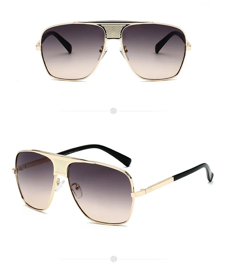 2020 NEW Men's metal high quality large frame sunglasses retro brand design driving sport toad pilot Oculos De Sol | Аксессуары для