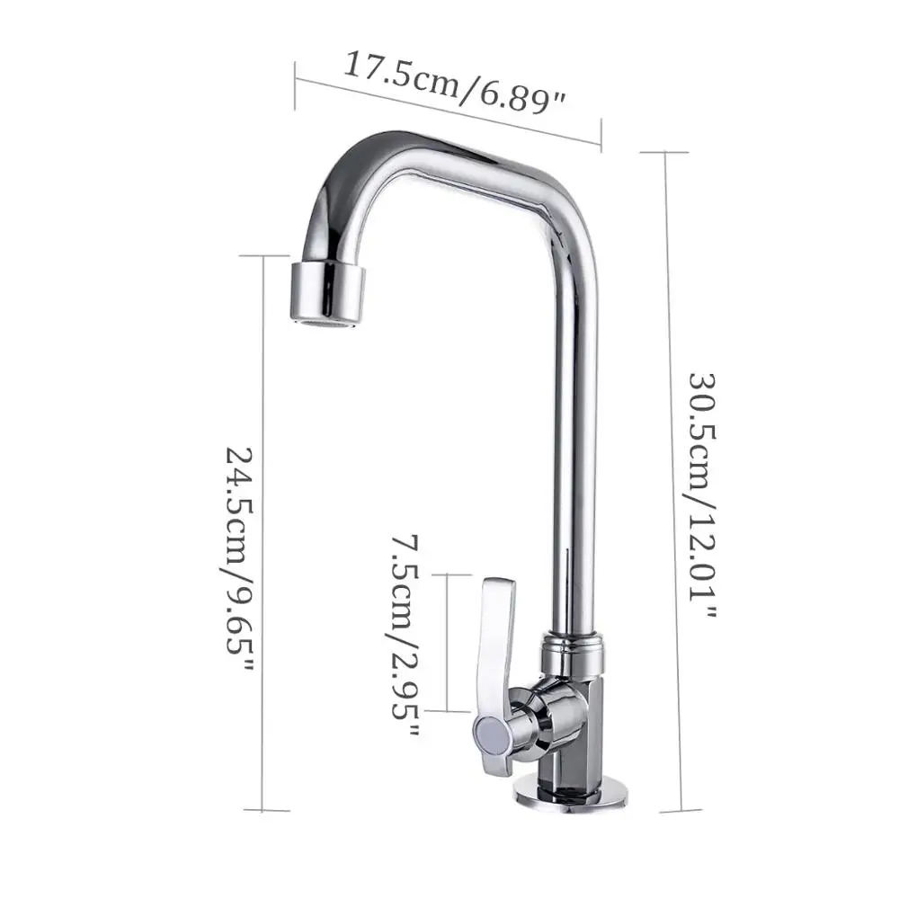 Stainless Steel Single Hole Faucet Kitchen Wash Basin Rotate Water Taps Mixer
Stainless Steel Single Hole Faucet Kitchen Wash Basin Rotate Water Taps Mixer