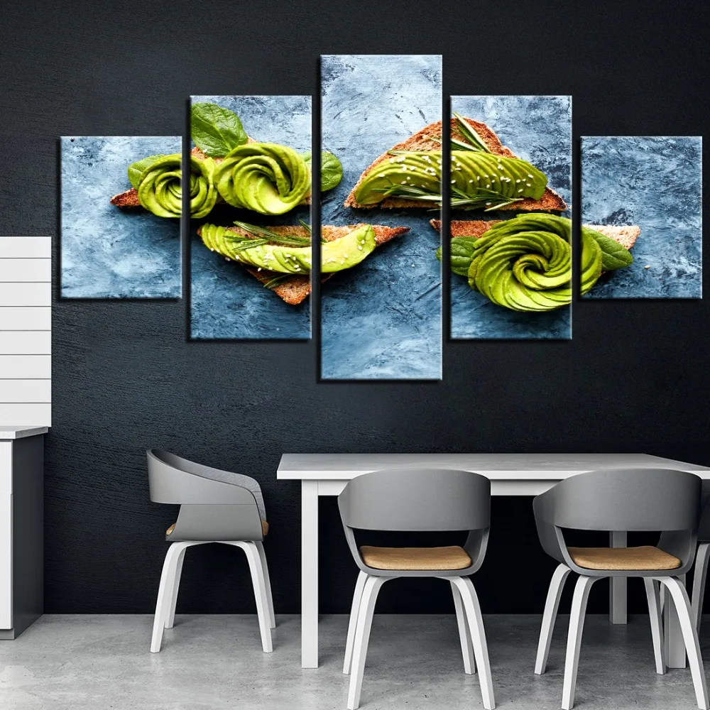 5 Pieces Toast Canvas Modular Avocado Posters Food Fruit Home Room Kitchen Restaurant Decor Bread Artwork Framework
5 Pieces Toast Canvas Modular Avocado Posters Food Fruit Home Room Kitchen Restaurant Decor Bread Artwork Framework