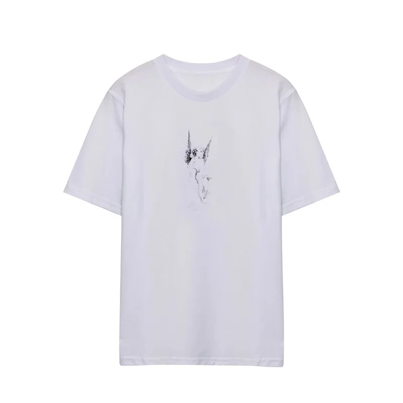 Women Summer Slim White Cartoon Print T-Shirt Ladies Fashionable Solid Color Plus Size Tees Female Brand Casual Tops ZM351
Women Summer Slim White Cartoon Print T-Shirt Ladies Fashionable Solid Color Plus Size Tees Female Brand Casual Tops ZM351