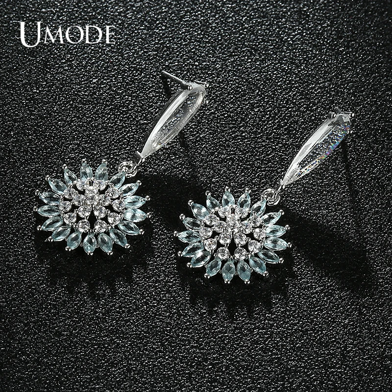 UMODE Newest CZ Zirconia Crystal Flowers Drop Earrings for Elegant Women Bridal Wedding Jewelry Party Earring Gift UE0704
UMODE Newest CZ Zirconia Crystal Flowers Drop Earrings for Elegant Women Bridal Wedding Jewelry Party Earring Gift UE0704
