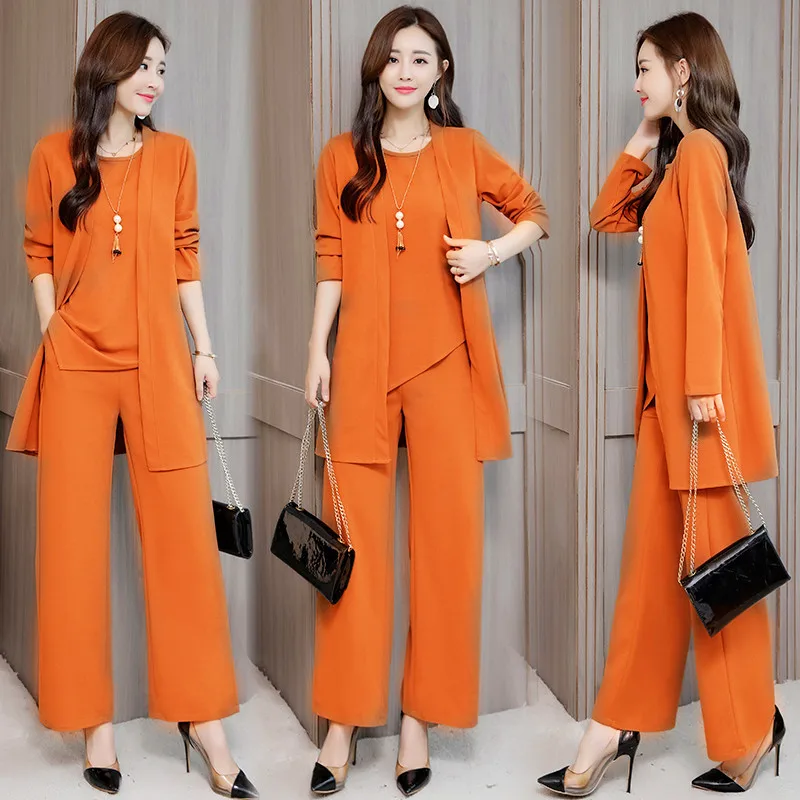 Women's Autumn And Winter Fashion Suit Western Style Slimming Coat + Tshirt + Pants Fashion Three Piece Sets
Women's Autumn And Winter Fashion Suit Western Style Slimming Coat + Tshirt + Pants Fashion Three Piece Sets
