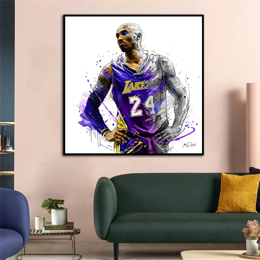 Basketball Star Art Posters and Prints Canvas Wall Art Painting Famous Person Picture Portrait Art for Living Room Home Decor
Basketball Star Art Posters and Prints Canvas Wall Art Painting Famous Person Picture Portrait Art for Living Room Home Decor
