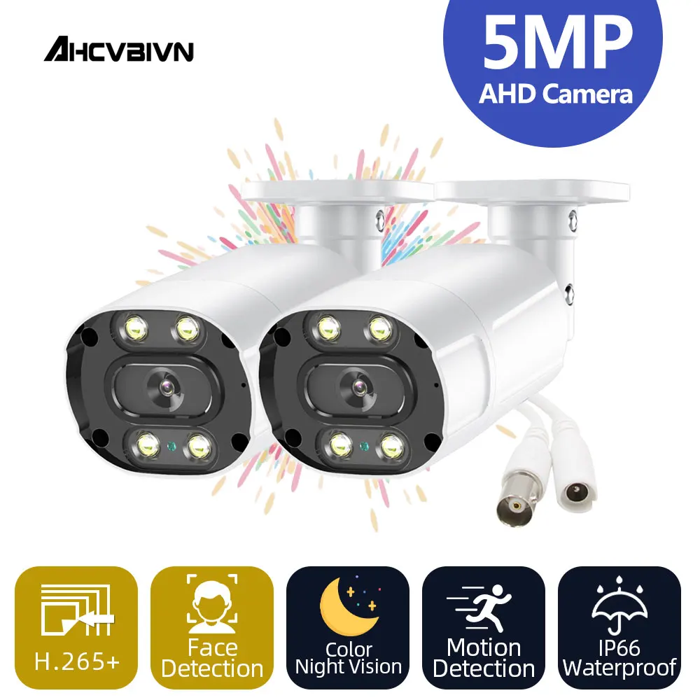 CCTV AHD Bullet Security Camera Outdoor Face Detection Color Night Vision Analog Video Surveillance Camera 5MP Monitoring Cam
CCTV AHD Bullet Security Camera Outdoor Face Detection Color Night Vision Analog Video Surveillance Camera 5MP Monitoring Cam