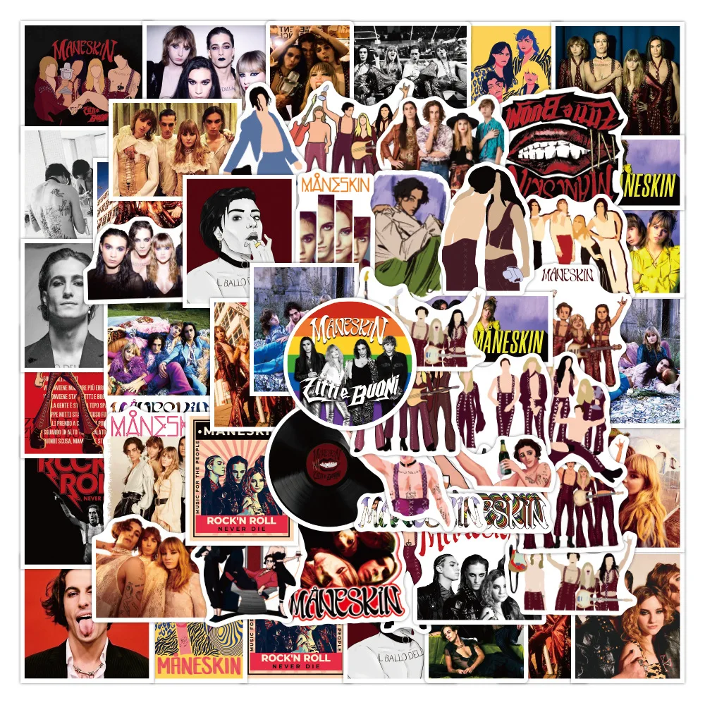 10/30/50pcs Maneskin Italy Rock Band Singer Stickers Decals DIY Skateboard Phone Laptop Guitar Luggage Car Sticker Toys For Kids
10/30/50pcs Maneskin Italy Rock Band Singer Stickers Decals DIY Skateboard Phone Laptop Guitar Luggage Car Sticker Toys For Kids