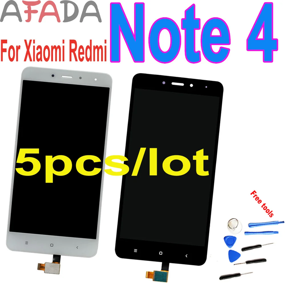 ЖК-дисплей 5,5 дюйма для Xiaomi Redmi Note 4, 5 шт., сенсорный экран, замена для Redmi Note 4X, 4 X, Восьмиядерный Snapdragon 625, дисплей 
ЖК-дисплей 5,5 дюйма для Xiaomi Redmi Note 4, 5 шт., сенсорный экран, замена для Redmi Note 4X, 4 X, Восьмиядерный Snapdragon 625, дисплей