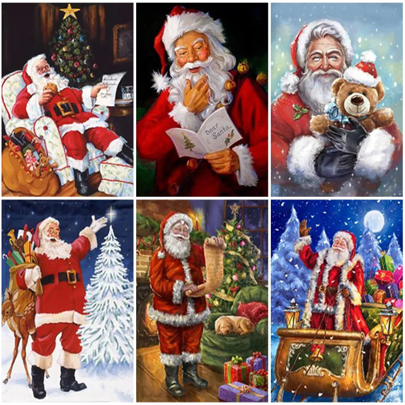 5D Diamond Painting Santa Claus Diamond Embroidery Christmas Winter Landscape Cross Stitch Rhinestone Mosaic Kit Christmas Gift
5D Diamond Painting Santa Claus Diamond Embroidery Christmas Winter Landscape Cross Stitch Rhinestone Mosaic Kit Christmas Gift