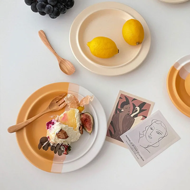 Plates Assiette Aеревянная Nordic Korean Simple Ceramic Tableware Round Household Ins Wind Dessert Breakfast Western Plate
Plates Assiette Aеревянная Nordic Korean Simple Ceramic Tableware Round Household Ins Wind Dessert Breakfast Western Plate