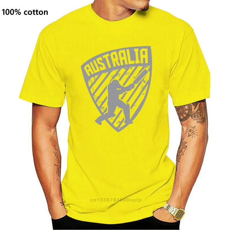 

New 2021 Cricket Clothing Australian Cricket T Shirt Baggy Green Cricket Bats Helmet Shirts Summer Short Sleeve Novelty