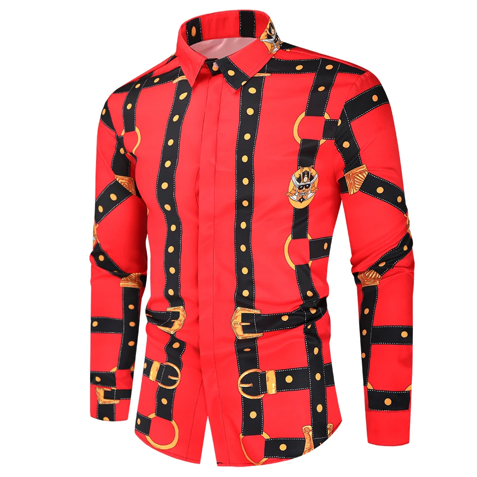 Hot Luxury Royal Red Shirt Men Casual Long Sleeve Men Paisley Print Shirt Camisa Social Masculina Manga Longa Prom Party Shirt
Hot Luxury Royal Red Shirt Men Casual Long Sleeve Men Paisley Print Shirt Camisa Social Masculina Manga Longa Prom Party Shirt