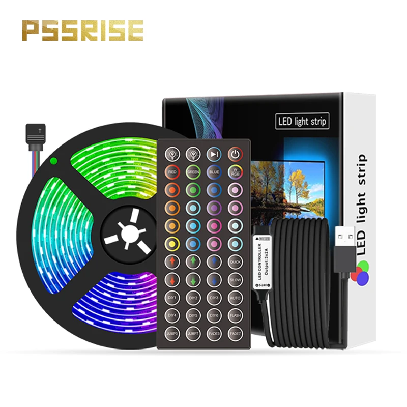 Светодиодная ленсветильник RGB 5050 SMD DC5V гибкая светодиодная лампа лента для телевизора настольного экрана подсветильник Ки Диодная лента 44 к...
Светодиодная ленсветильник RGB 5050 SMD DC5V гибкая светодиодная лампа лента для телевизора настольного экрана подсветильник Ки Диодная лента 44 к...