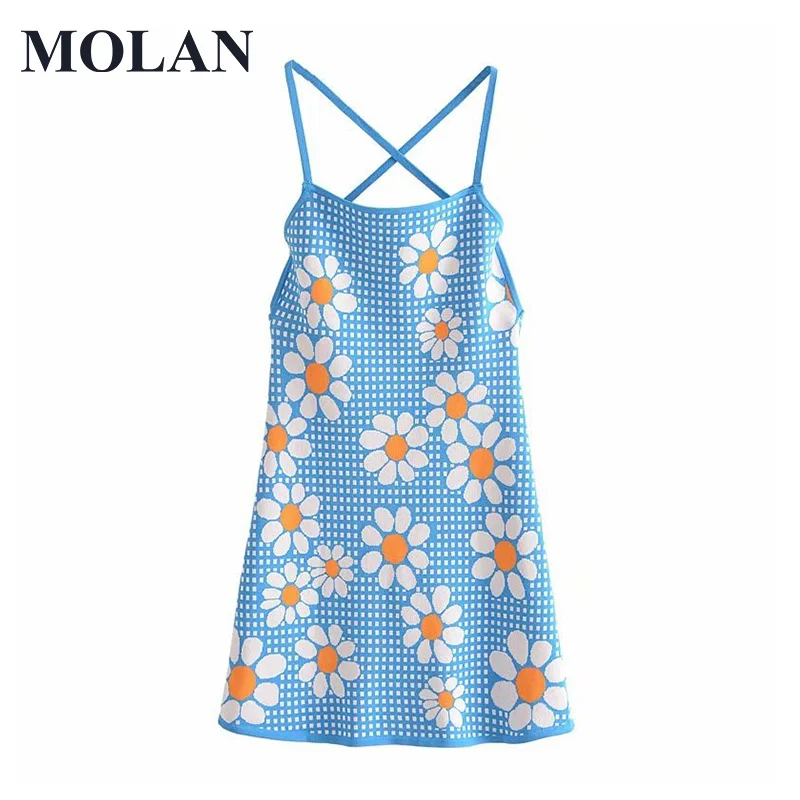 MOLAN Woman Sexy Cute Vocation Dress Spaghetti Strap Square Collar Sleeve Fashion Floral Print Female Chic Club Dress Robe
MOLAN Woman Sexy Cute Vocation Dress Spaghetti Strap Square Collar Sleeve Fashion Floral Print Female Chic Club Dress Robe