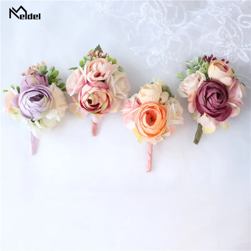 Meldel Silk Rose Women Brooches Wedding Boutonniere Corsage Wedding Bracelet Bride Flowers Groom Buttonhole Marriage Accessories
Meldel Silk Rose Women Brooches Wedding Boutonniere Corsage Wedding Bracelet Bride Flowers Groom Buttonhole Marriage Accessories