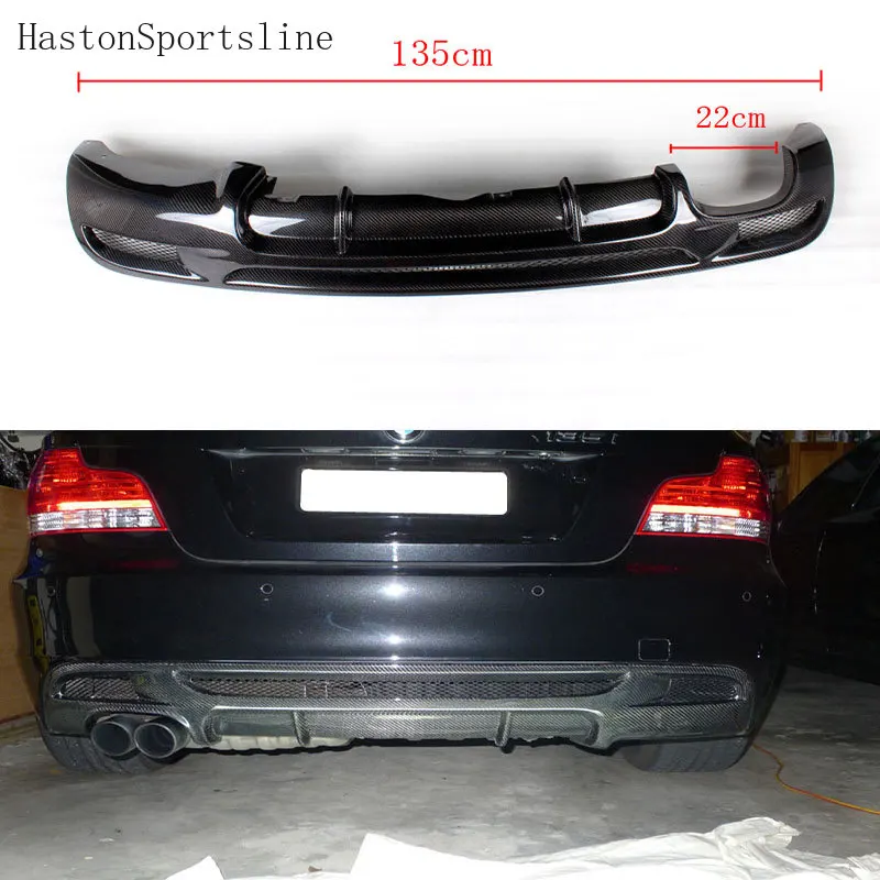 For BMW E82 M sport M-tech bumper Carbon Fiber Rear Bumper Diffuser Lip 2011~2013 (Dual exhaust pipe single outlet)
For BMW E82 M sport M-tech bumper Carbon Fiber Rear Bumper Diffuser Lip 2011~2013 (Dual exhaust pipe single outlet)