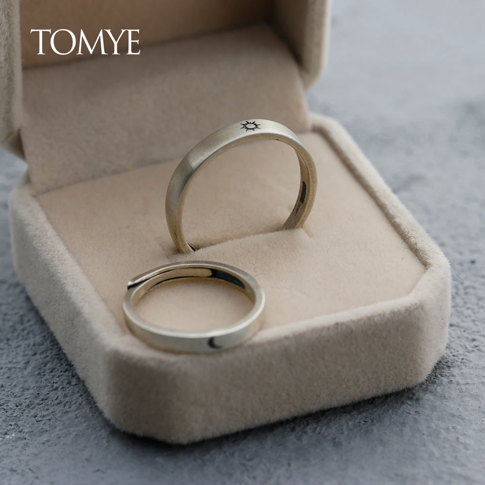 Rings for Women and Men TOMYE J121022 High Quality 925 Sterling Silver Opening Adjustable Moon Sun Lovers Rings Jewelry
Rings for Women and Men TOMYE J121022 High Quality 925 Sterling Silver Opening Adjustable Moon Sun Lovers Rings Jewelry