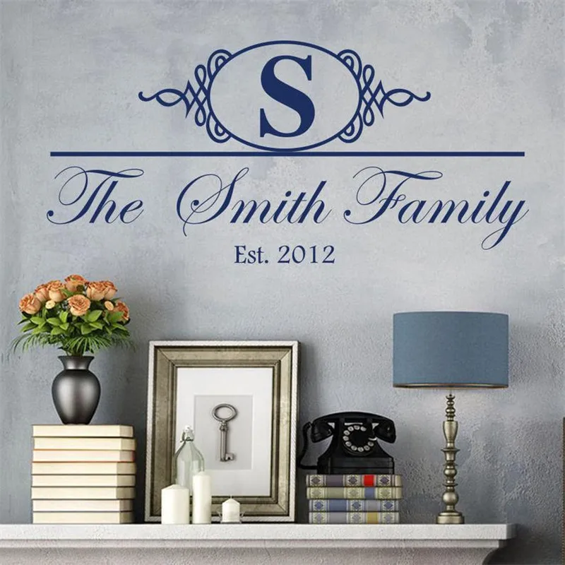 Wall Vinyl Sticker Personalized Family Name Decal Custom Sign Family Established Bedroom decoration Wedding Gift Decals HY1498
Wall Vinyl Sticker Personalized Family Name Decal Custom Sign Family Established Bedroom decoration Wedding Gift Decals HY1498