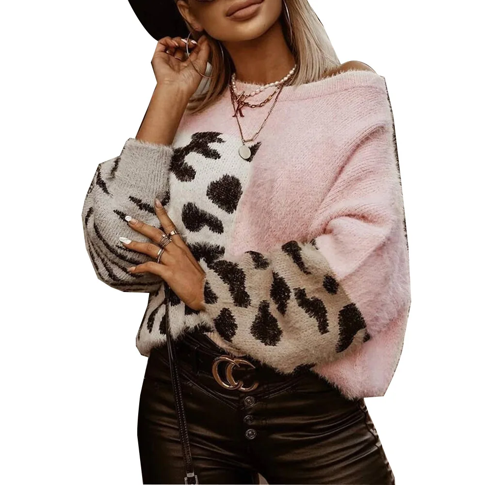 European and American Style Warm Sweater 2021 Autumn and Winter Thick Round Neck Leopard Print Long-sleeved Loose Casual Sweater
European and American Style Warm Sweater 2021 Autumn and Winter Thick Round Neck Leopard Print Long-sleeved Loose Casual Sweater