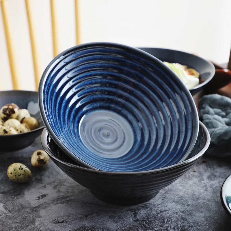 Japanese style noodle bowl household ramen bowl tableware salad bowl soup bowl large bowl instant noodle bowl
Japanese style noodle bowl household ramen bowl tableware salad bowl soup bowl large bowl instant noodle bowl