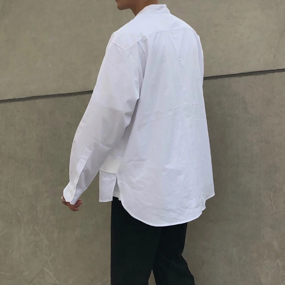 SHENGPALAE 2021 Spring Chic Stand Lead Blouses White Oversize False Two Paper Split Joint Long Sleeve Female Korean Shirt FU023
SHENGPALAE 2021 Spring Chic Stand Lead Blouses White Oversize False Two Paper Split Joint Long Sleeve Female Korean Shirt FU023