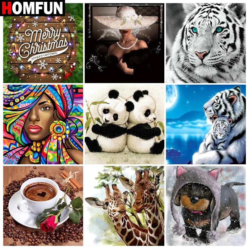HOMFUN 5D DIY Diamond Painting "Tiger Panda giraffe coffee puppy" Full Drill Resin Diamond Embroidery Cross Stitch Home Decor
HOMFUN 5D DIY Diamond Painting "Tiger Panda giraffe coffee puppy" Full Drill Resin Diamond Embroidery Cross Stitch Home Decor