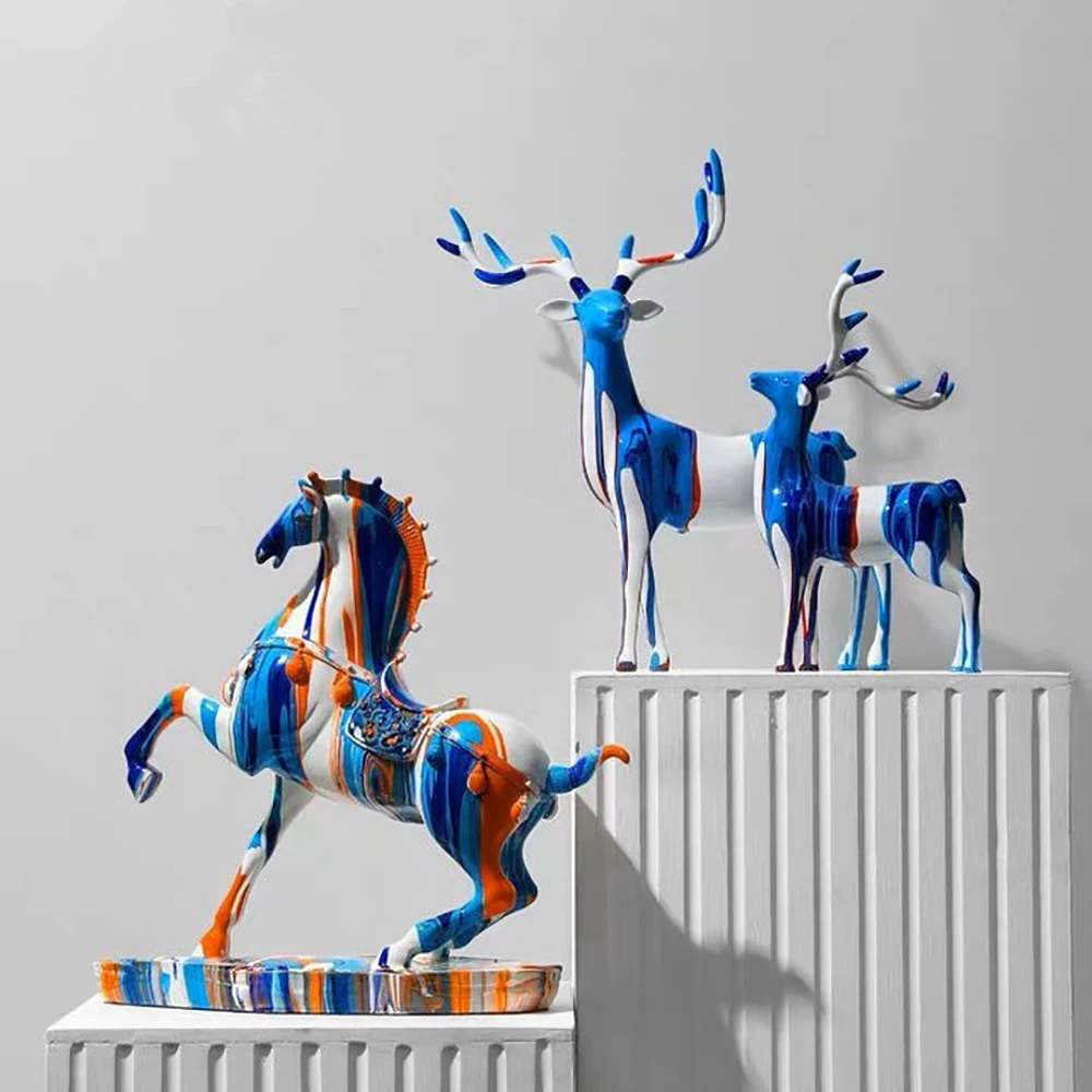 Light Luxury Crafts High-end Horse Animal Ornaments Nordic Fashion Living Room Bedroom Office Study Wine Cabinet Decoration Gift
Light Luxury Crafts High-end Horse Animal Ornaments Nordic Fashion Living Room Bedroom Office Study Wine Cabinet Decoration Gift