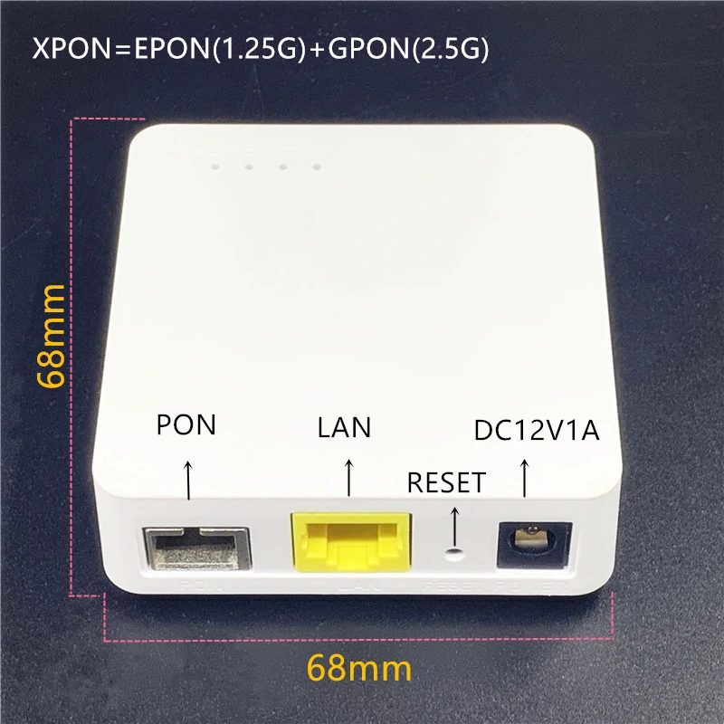 Minni ONU, английский 68 мм XPON EPON1.25G/GPON2.5G G/EPON ONU модем FTTH G/EPON, совместимый маршрутизатор, английская версия ONU MINI68 * 68 мм
Minni ONU, английский 68 мм XPON EPON1.25G/GPON2.5G G/EPON ONU модем FTTH G/EPON, совместимый маршрутизатор, английская версия ONU MINI68 * 68 мм
