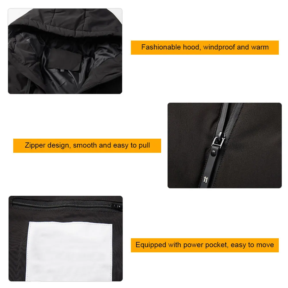 Heating Clothing Jacket Heating Cotton Clothing Men's Smart Temperature Control Electric Heating Rechargeable Coat Super Size
Heating Clothing Jacket Heating Cotton Clothing Men's Smart Temperature Control Electric Heating Rechargeable Coat Super Size