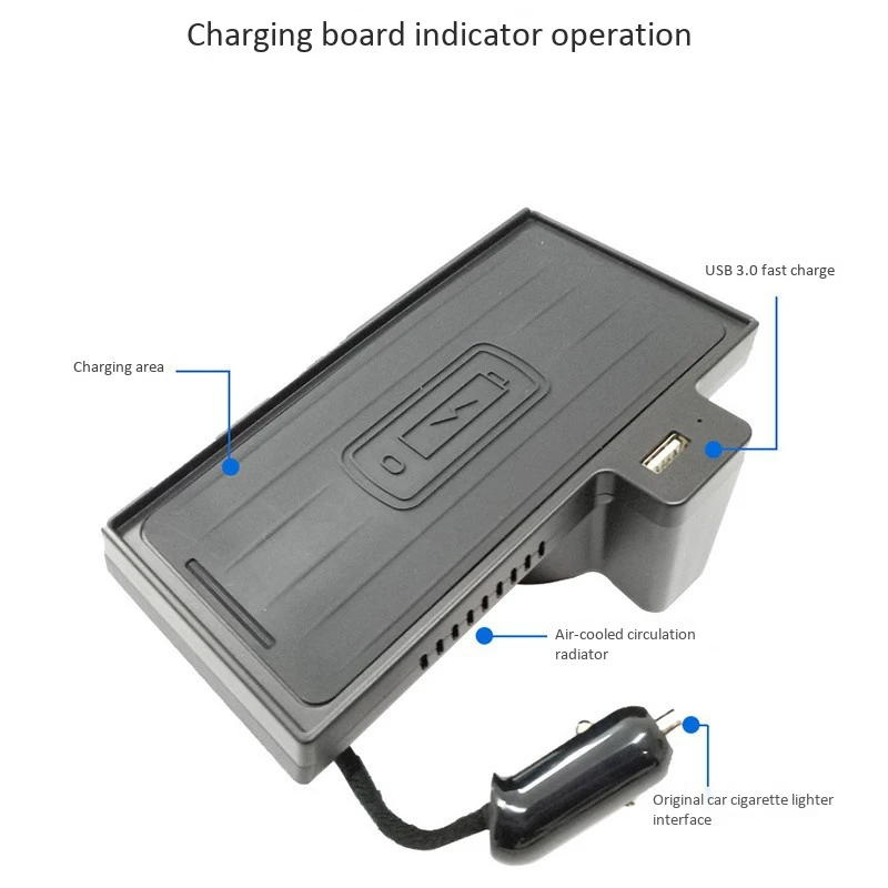 QI Wireless Charging Fast Charging Phone Holder Storage Box for X5 E70 F15 X6 E71 F16 2007-2018
QI Wireless Charging Fast Charging Phone Holder Storage Box for X5 E70 F15 X6 E71 F16 2007-2018