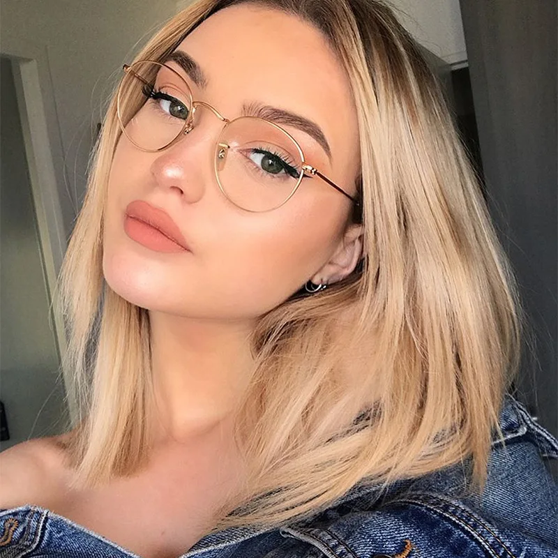SO&EI Fashion Round Women Metal Glasses Frame Clear Lens Eyewear Men Optical Myopia Prescription Eyeglasses Frame
SO&EI Fashion Round Women Metal Glasses Frame Clear Lens Eyewear Men Optical Myopia Prescription Eyeglasses Frame