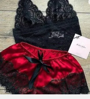 Ladies Sexy Sling Sleeping Dress Home Sexy Sleeping Dress European and American Lace Transparent Two Sets Sexy Nightwear
Ladies Sexy Sling Sleeping Dress Home Sexy Sleeping Dress European and American Lace Transparent Two Sets Sexy Nightwear