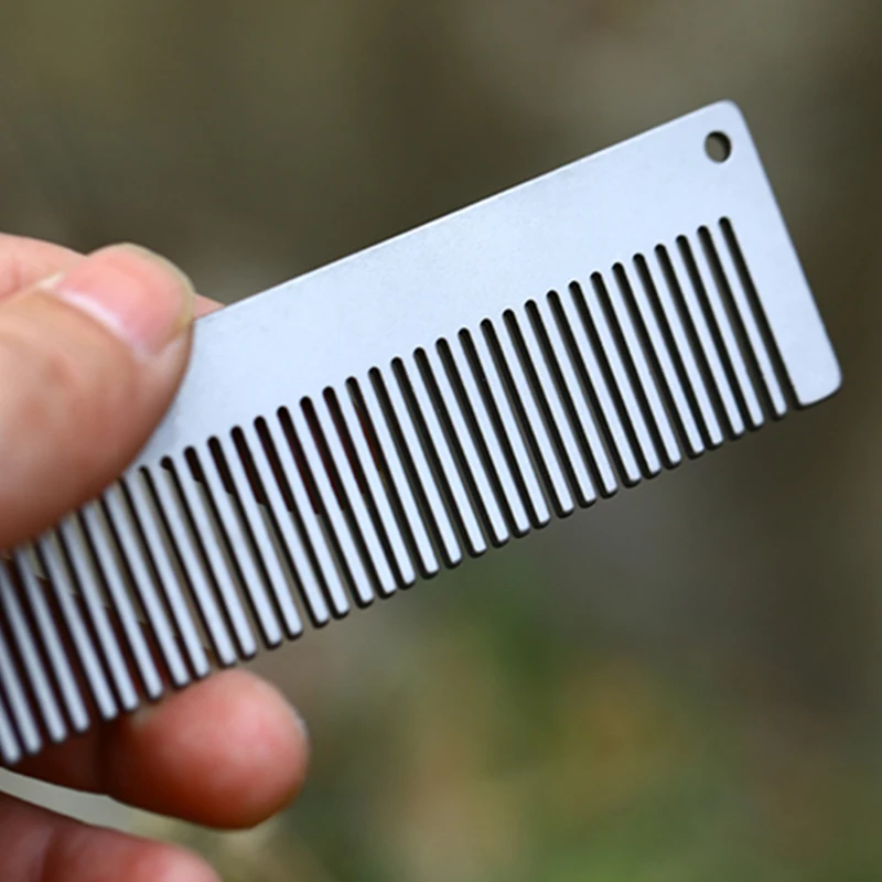 Mini Titanium Hair Comb for Head Hair Men's Beard Mustache Anti-Static Pocket Masssage Comb 33.5g Ti1732
Mini Titanium Hair Comb for Head Hair Men's Beard Mustache Anti-Static Pocket Masssage Comb 33.5g Ti1732