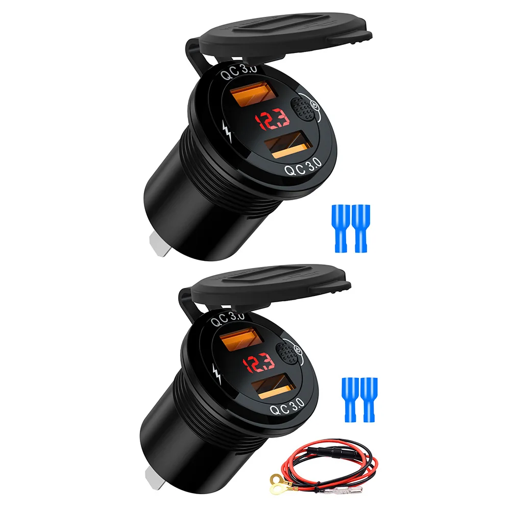 3.4A Car Charger Dual USB Plug Charging Adapter for Mobile Phone Tablets Charger for Motorcycle Vehicle
3.4A Car Charger Dual USB Plug Charging Adapter for Mobile Phone Tablets Charger for Motorcycle Vehicle