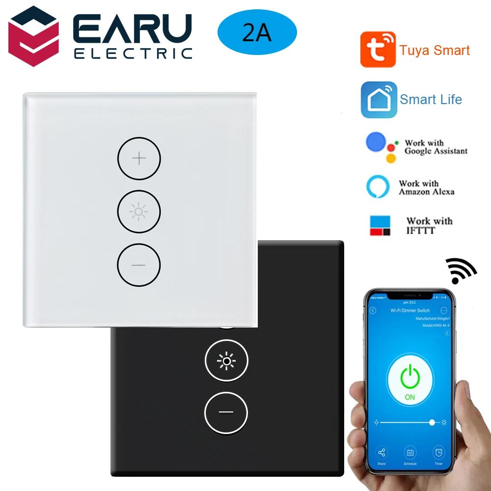 Умная стеклянная панель 2 А, настенный сенсорный выключатель с дистанционным управлением через приложение Tuya для Alexa Google Home
Умная стеклянная панель 2 А, настенный сенсорный выключатель с дистанционным управлением через приложение Tuya для Alexa Google Home