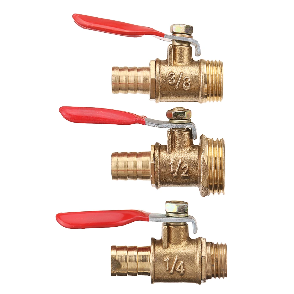 10mm Hose Barb to BSP Male Thread 1/2" 3/8" 1/2" Brass Inline Ball Valve Pipe Hose Coupler Adapter
10mm Hose Barb to BSP Male Thread 1/2" 3/8" 1/2" Brass Inline Ball Valve Pipe Hose Coupler Adapter