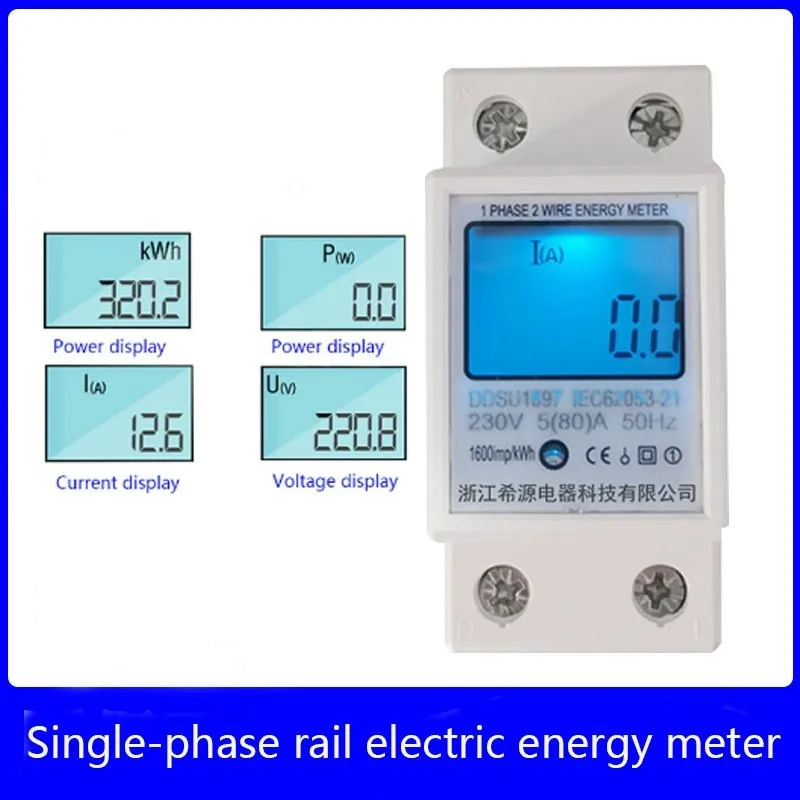 Single Phase Two Wire LCD Digital Display Wattmeter Power Consumption Energy Electric Meter 5(80)A AC 230V/50HZ
Single Phase Two Wire LCD Digital Display Wattmeter Power Consumption Energy Electric Meter 5(80)A AC 230V/50HZ