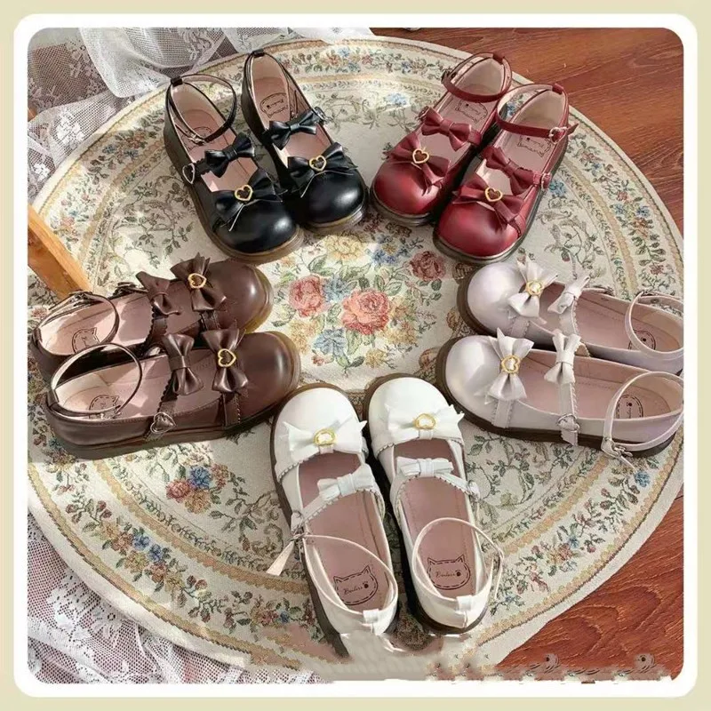 Round head soft girl lolita leather shoes flat platform cute Japanese bowknot student kawaii shoes cosplay loli daily shoes
Round head soft girl lolita leather shoes flat platform cute Japanese bowknot student kawaii shoes cosplay loli daily shoes