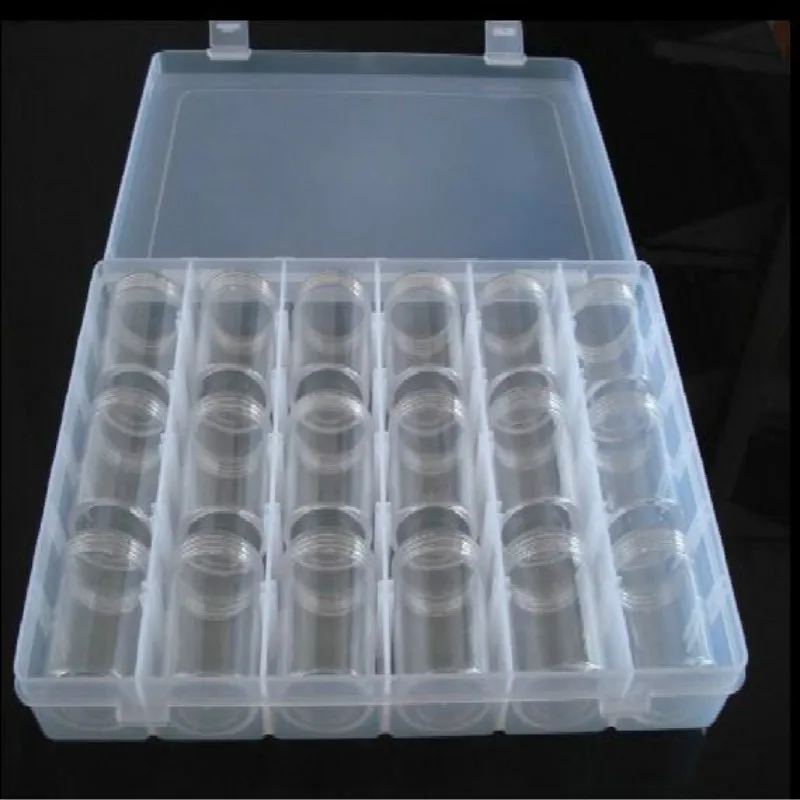 Bottles Storage Jewelry Transparent Round Bottle Beads Content Box Multi-function Plastic Case Storage Boxes Bins 18pc/set
Bottles Storage Jewelry Transparent Round Bottle Beads Content Box Multi-function Plastic Case Storage Boxes Bins 18pc/set