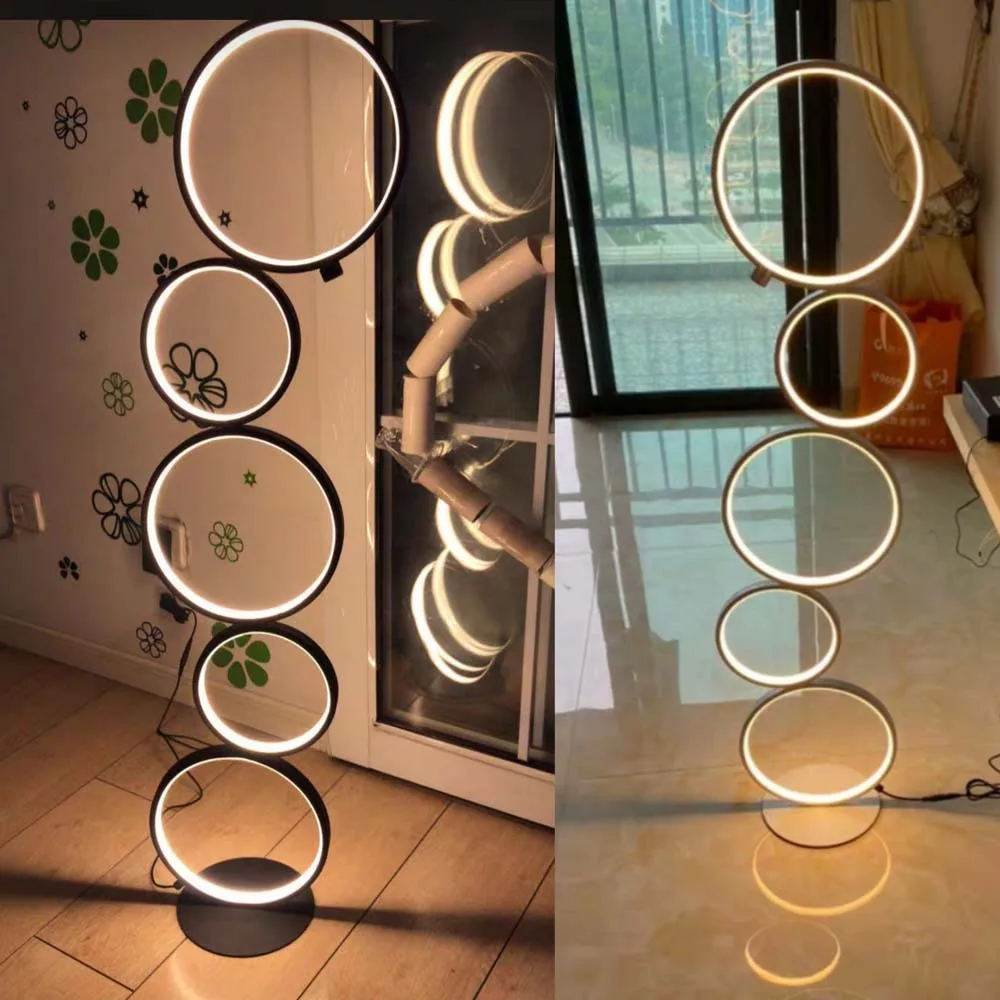Modern Ring Touch Dimming LED Floor Lights Art Interior Decoration Home Nordic Floor Lamp Standing Lamp for Living Room Lighting
Modern Ring Touch Dimming LED Floor Lights Art Interior Decoration Home Nordic Floor Lamp Standing Lamp for Living Room Lighting