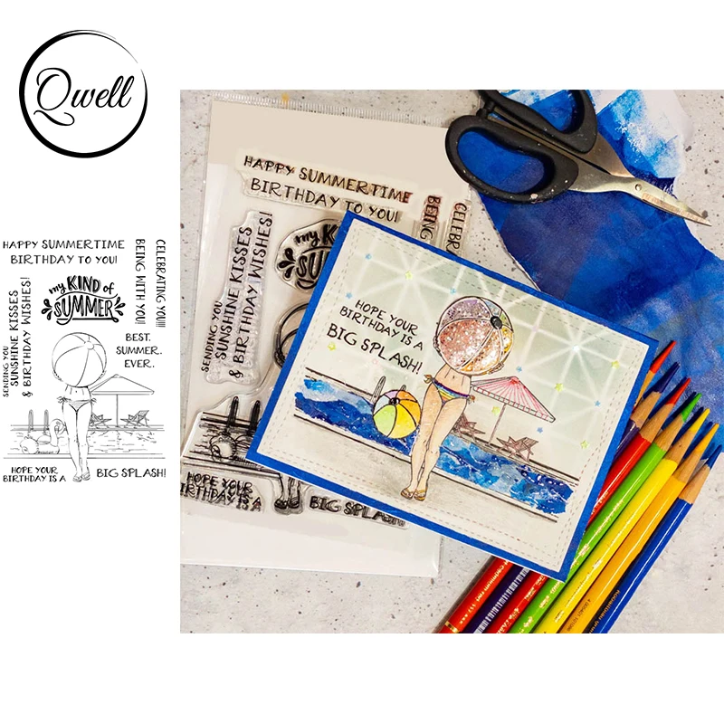 QWELL Sexy Lady Pool Summer Time 4*6inch Clear Stamps DIY Craft Paper Scrapbooking 2021 Hot Sale
QWELL Sexy Lady Pool Summer Time 4*6inch Clear Stamps DIY Craft Paper Scrapbooking 2021 Hot Sale