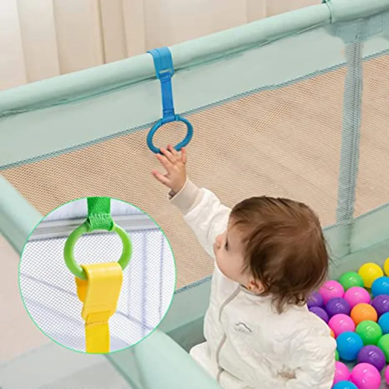 Baby Walking Assistant Pull Up Ring Safety Learning Stand Up Rings For Playpen Crib Hooks Bed Arm Exercise Gym For Toddler
Baby Walking Assistant Pull Up Ring Safety Learning Stand Up Rings For Playpen Crib Hooks Bed Arm Exercise Gym For Toddler