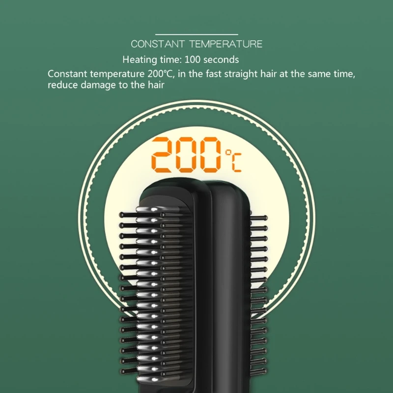 Portable Electric Ionic Hair Straightener Brush Negative Ions Hairbrush Straightening Styling Scalp Massage Comb 
Portable Electric Ionic Hair Straightener Brush Negative Ions Hairbrush Straightening Styling Scalp Massage Comb