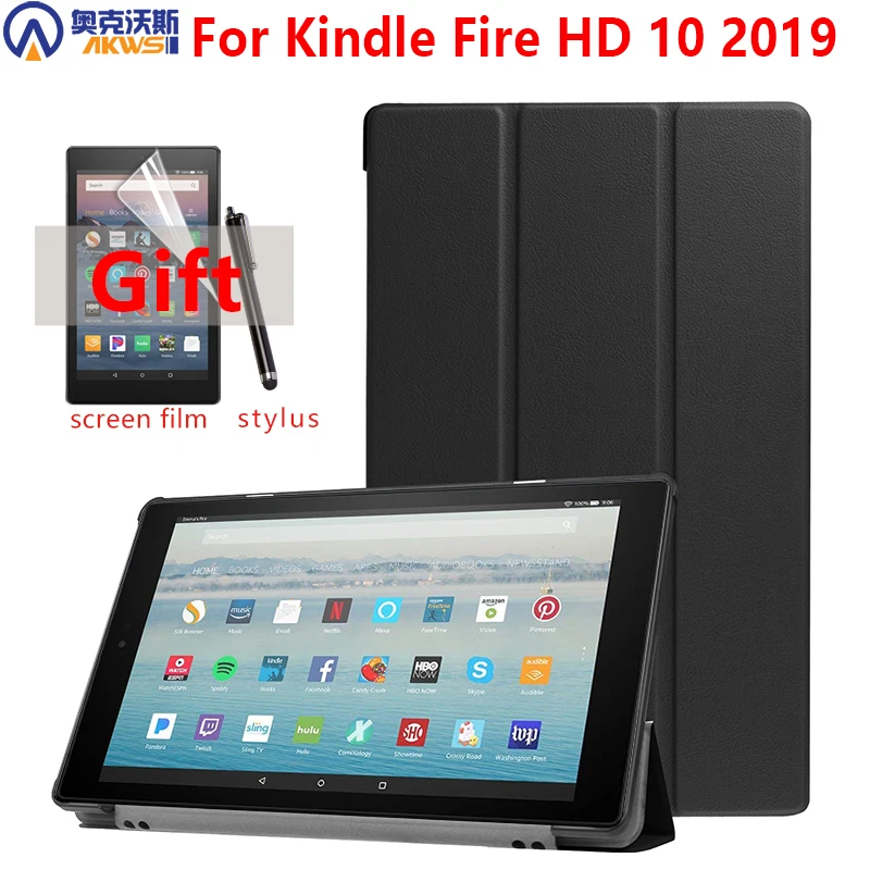 Тонкий чехол для чтения электронных книг Kindle Fire/Kindle Fire HD 10 2019 на магните всех